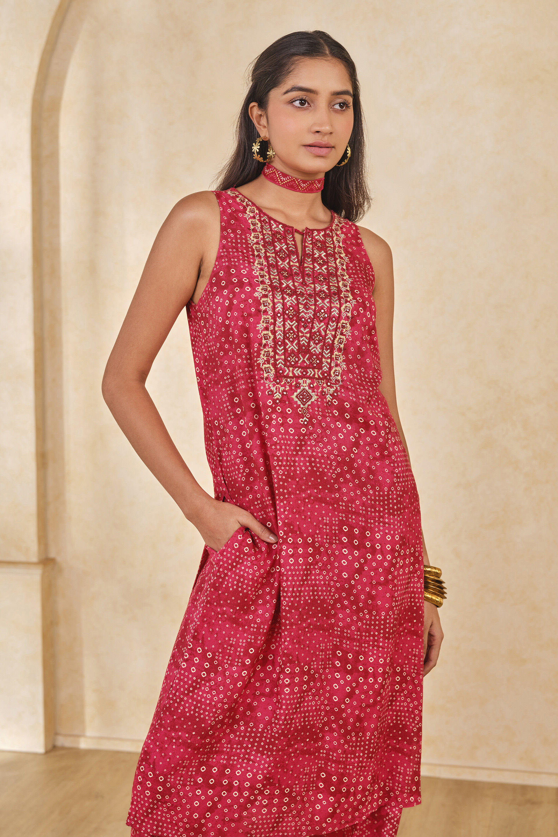 The Laila Set, Red, image 3